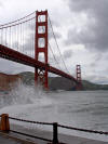 Golden Gate Bridge - the tide is out